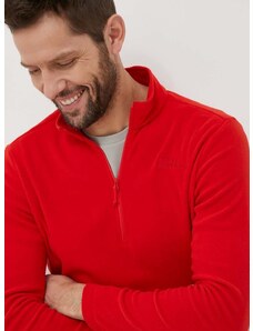 Jack Wolfskin sportos pulóver Taunus piros, férfi, sima