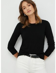 Sisley pulóver könnyű, női, fekete