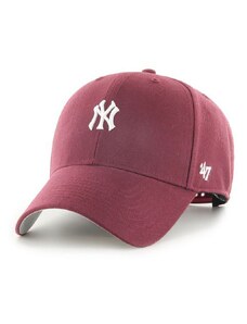 47 brand sapka Mlb New York Yankees bordó, nyomott mintás
