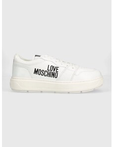 Love Moschino bőr sportcipő fehér, JA15274G0GIAB10A