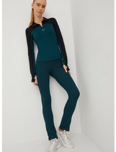 Reebok sportos pulóver Tech Style zöld, női, mintás