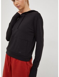 Helly Hansen sportos pulóver Lifa Tech fekete, női, sima, kapucnis, 33977