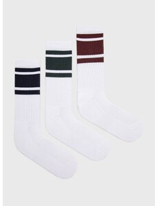 Abercrombie & Fitch zokni (3 pár) fehér, férfi