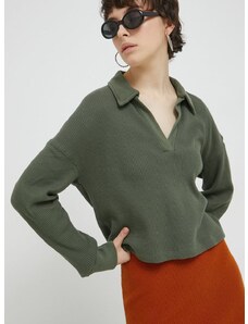 Abercrombie & Fitch pulóver zöld, női