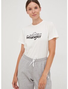 Wrangler t-shirt Atg női, bézs