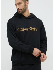 Calvin Klein Underwear pizsama felső fekete, férfi, nyomott mintás