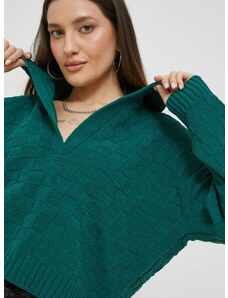 Abercrombie & Fitch pulóver női, zöld