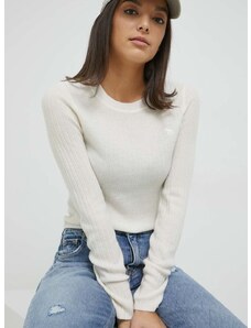 Abercrombie & Fitch kasmír pulóver könnyű, női, bézs