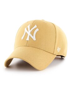 47 brand sapka MLB New York Yankees bézs, nyomott mintás