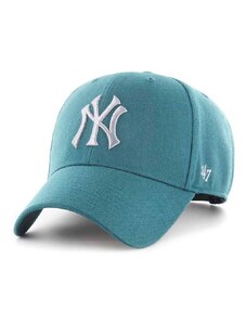 47brand pamut baseball sapka Mlb New York Yankees zöld, nyomott mintás