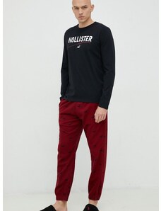Hollister Co. pizsama piros, férfi, mintás