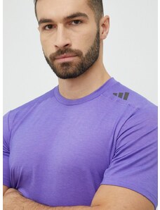 adidas Performance edzős póló Designed for Training lila, sima
