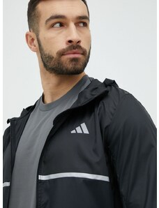 adidas Performance kabát futáshoz Own the Run fekete, átmeneti