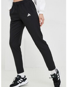 Adidas Performance edzőnadrág fekete, női, sima