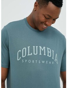 Columbia pamut póló zöld, mintás, 2022181