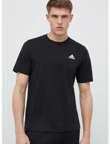adidas pamut póló fekete, sima, IC9282