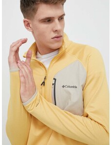 Columbia sportos pulóver Triple Canyon sárga, sima