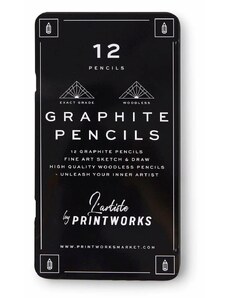 Printworks ceruzakészlet tokban Graphite 12 db