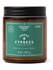 Gentlemen's Hardware illatgyertya szójaviaszból Smoke & Cypress 227 g