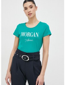 Morgan t-shirt női, zöld