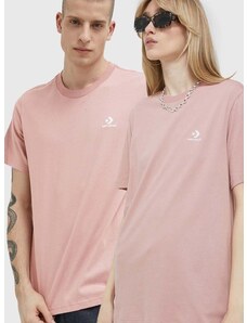 Converse pamut póló rózsaszín, sima