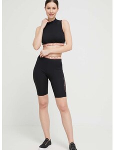 Emporio Armani Underwear top női, félgarbó nyakú, fekete