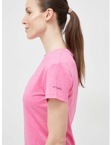 Columbia sportos póló Sun Trek rózsaszín