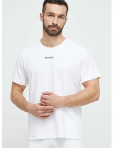 HUGO pizsama póló fehér, nyomott mintás
