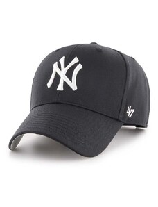 47brand sapka gyapjúkeverékből MLB New York Yankees fekete, nyomott mintás