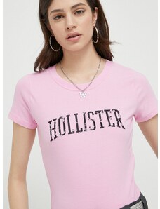 Hollister Co. t-shirt női, rózsaszín