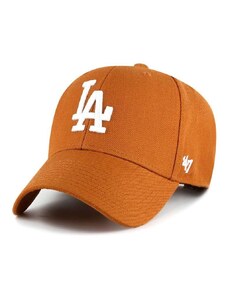 47 brand sapka gyapjúkeverékből MLB Los Angeles Dodgers narancssárga, nyomott mintás