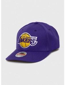 Mitchell&Ness sapka gyapjúkeverékből Los Angeles Lakers lila, nyomott mintás