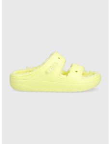 Crocs papucs Classic Cozzzy Sandal sárga, 207446