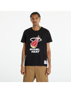 Férfi póló Mitchell & Ness NBA Team Logo Tee Miami Heat Black