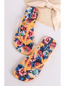 Ipanema Sárga virágos gumi papucs Frida Kahlo