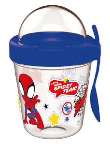 Pókember Spidey pohár snack tartó fedéllel és kanállal 350 ml