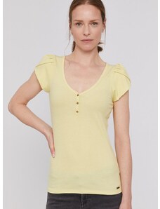 Pepe Jeans t-shirt Doris női, sárga