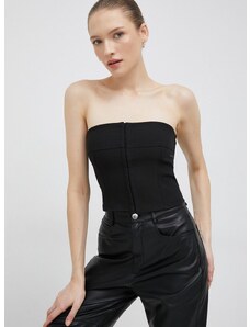 Calvin Klein Jeans top fekete, női, sima