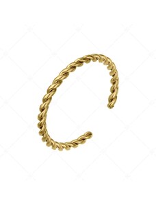BALCANO - Reel / Spirál alakú nemesacél lábujjgyűrű 18K arany bevonattal