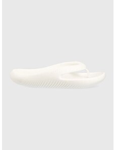 Crocs flip-flop Mellow Flip fehér, női, lapos talpú, 208437