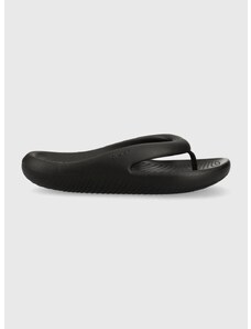 Crocs flip-flop Mellow Slide fekete, női, lapos talpú, 208437