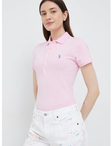 Polo Ralph Lauren poló női, galléros, rózsaszín