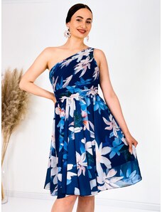 Webmoda Női virágmintás ruha DITA - kék