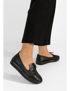 Zapatos Finnia fekete fűzős női cipő