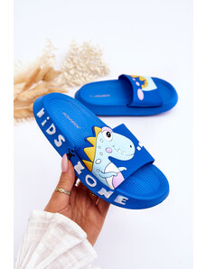 Kesi Children's foam slippers Dinosaur Blue Dario