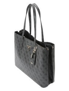 GUESS Shopper táska 'Meridian' szürke / fekete