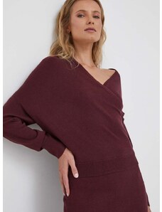 Lauren Ralph Lauren pulóver könnyű, női, bordó