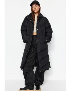 Trendyol fekete vízlepergető hosszú felfújható kabát