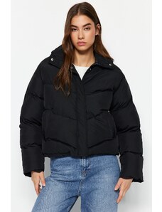 Trendyol fekete vízlepergető felfújható kabát