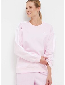 adidas pamut melegítőfelső rózsaszín, női, nyomott mintás, IL3431